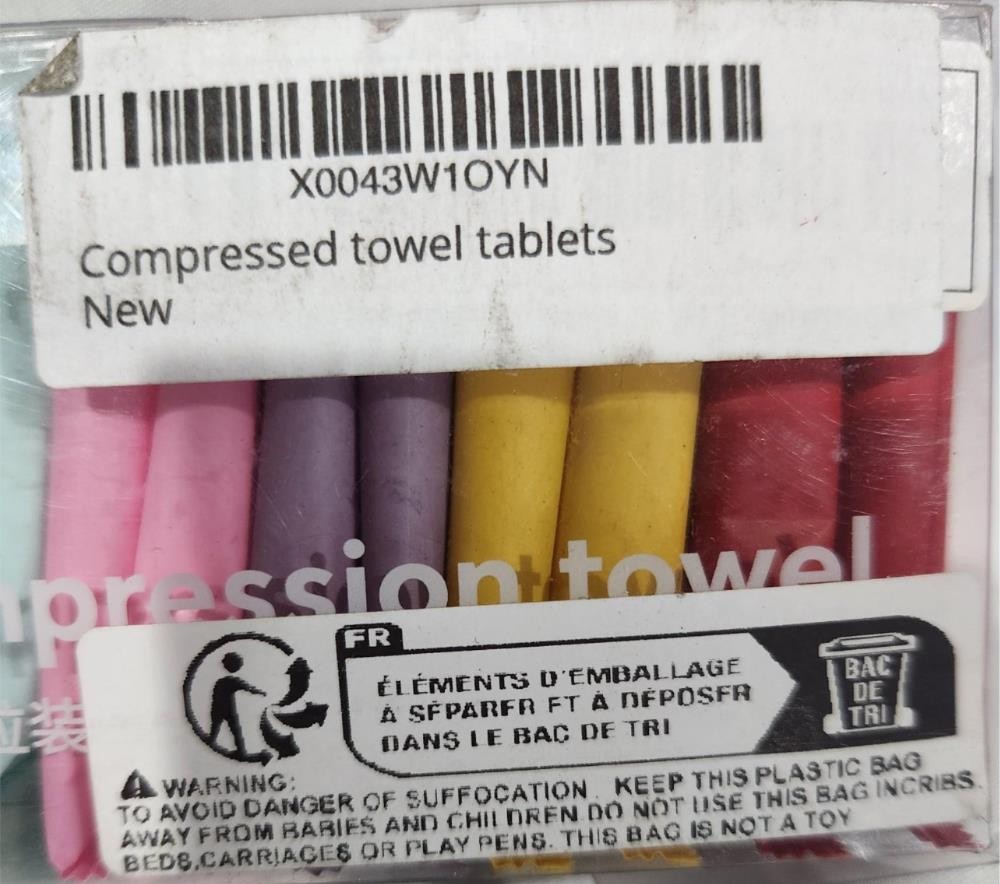 Generic Disposable compressed towel tablets (14 pack), white