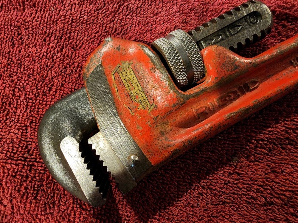 RIDGID 10" Heavy Duty Pipe Wrench #4