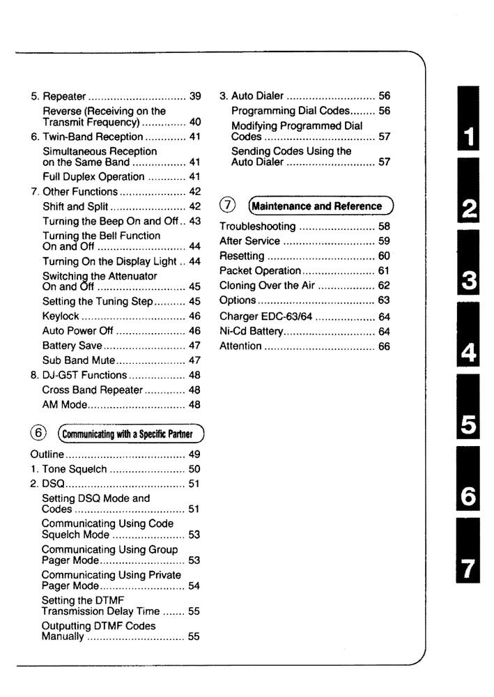 Alinco DJ-G5 T/E Transceiver Instruction Manual 71 Pages Operating Guide