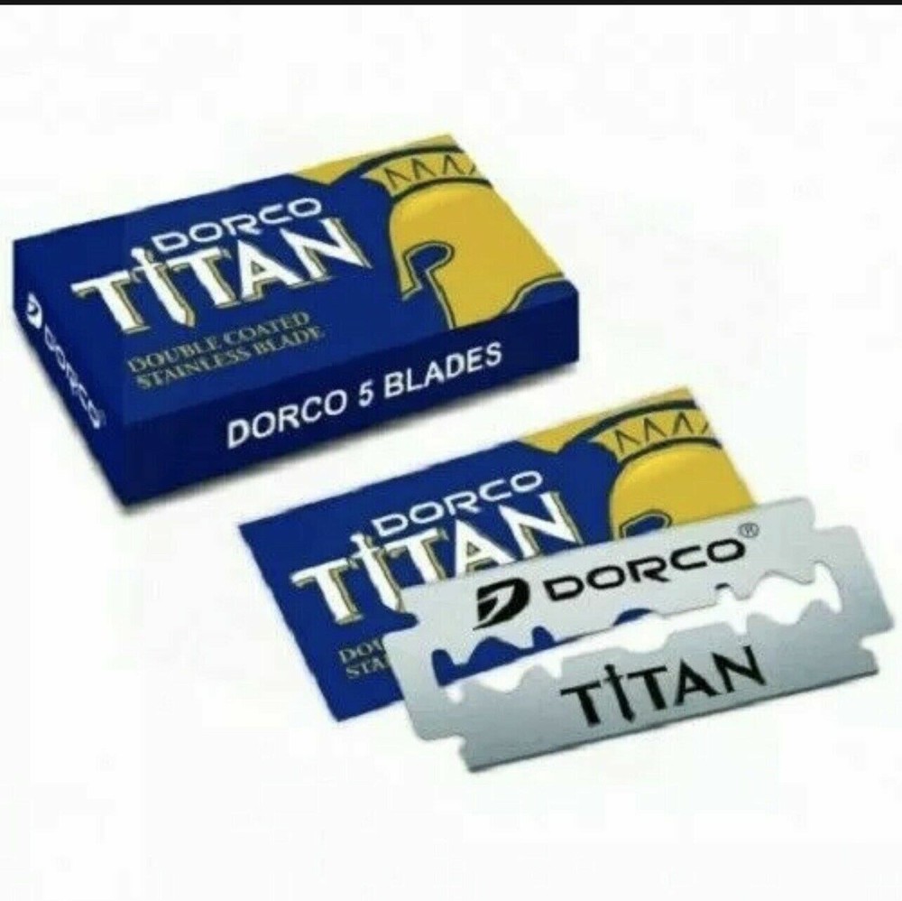DORCO Titan 100 Double Edge Razor Blades, BLUE
