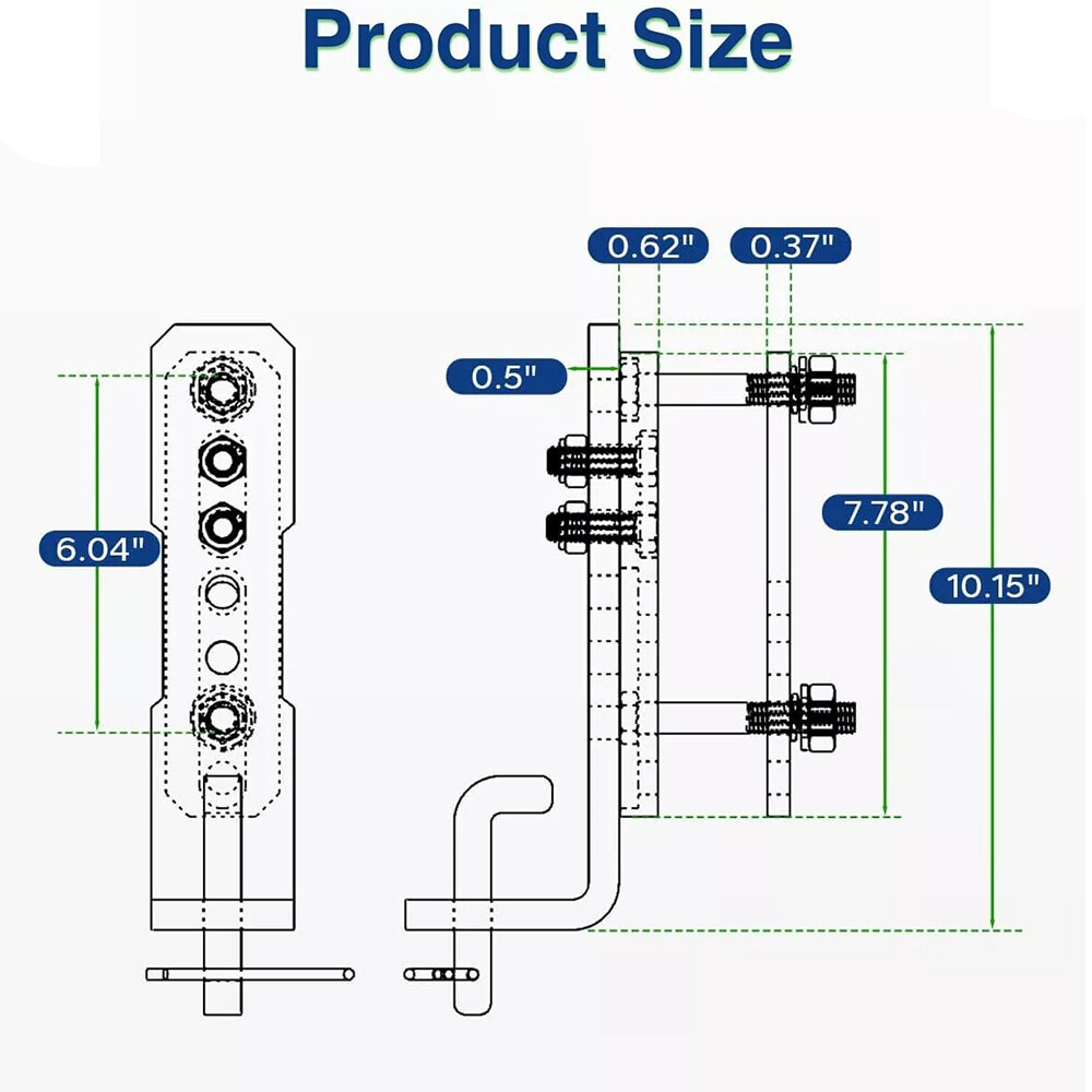 2x Trailer Sway Control Bracket for Equalizer Hitch-Weight Distribution System