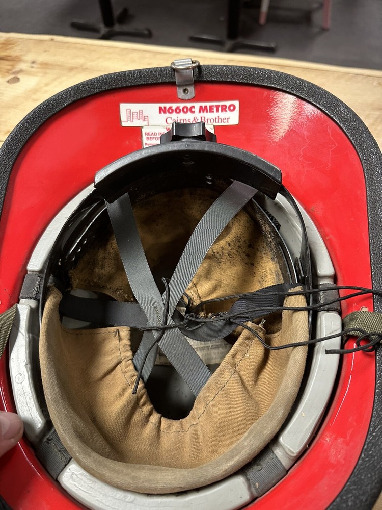Vintage Traditional Firefighter Helmet Red 2H