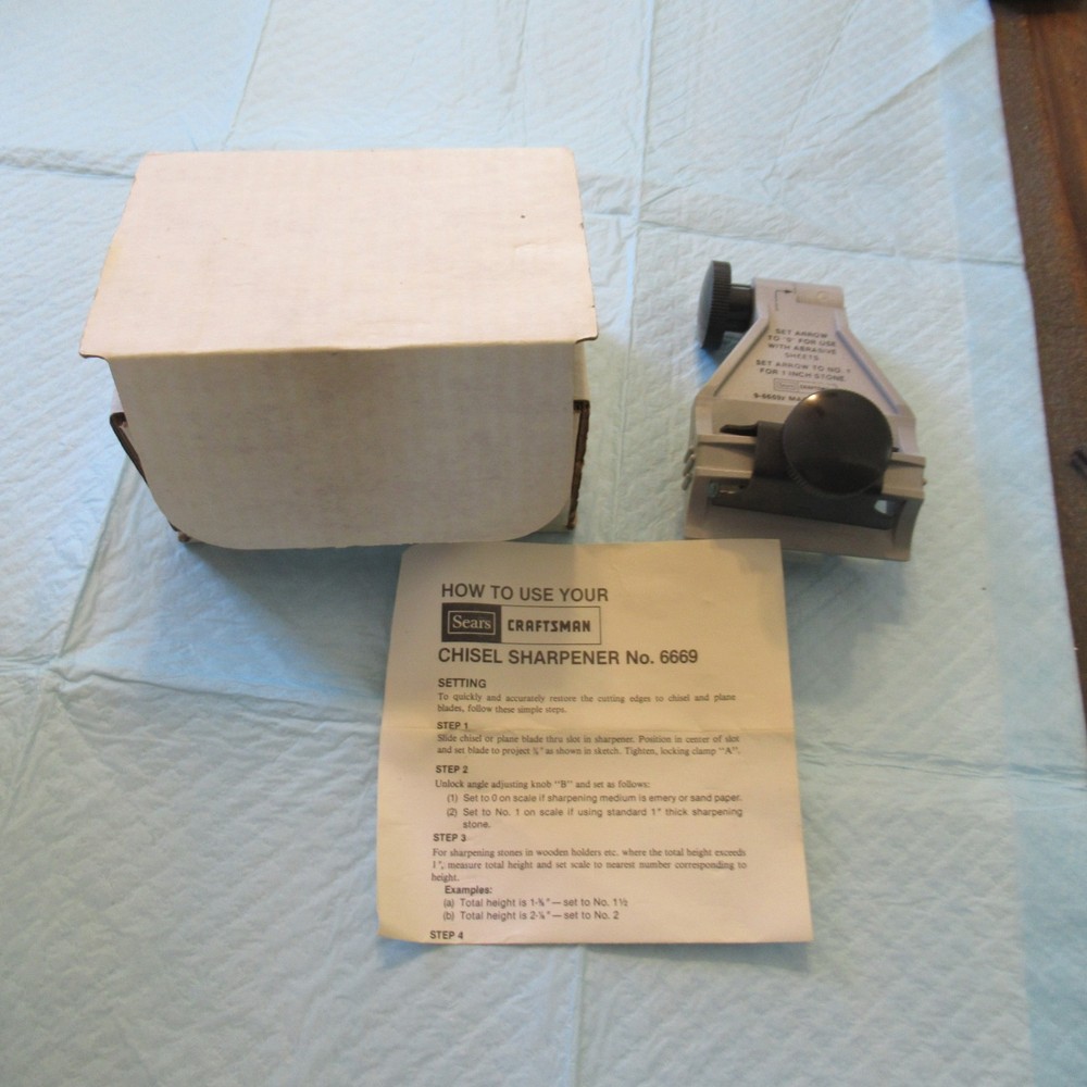 VINTAGE SEARS ROEBUCK CRAFTSMAN CHISEL & PLANE SHARPENER #9-6669