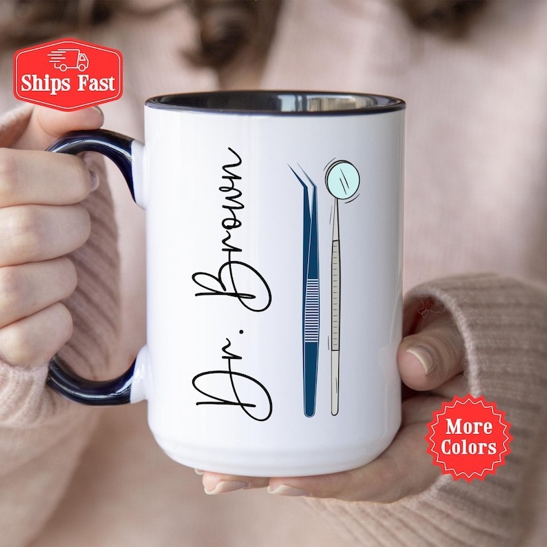 Dentist Mug Personalized Coffee Cup Gift