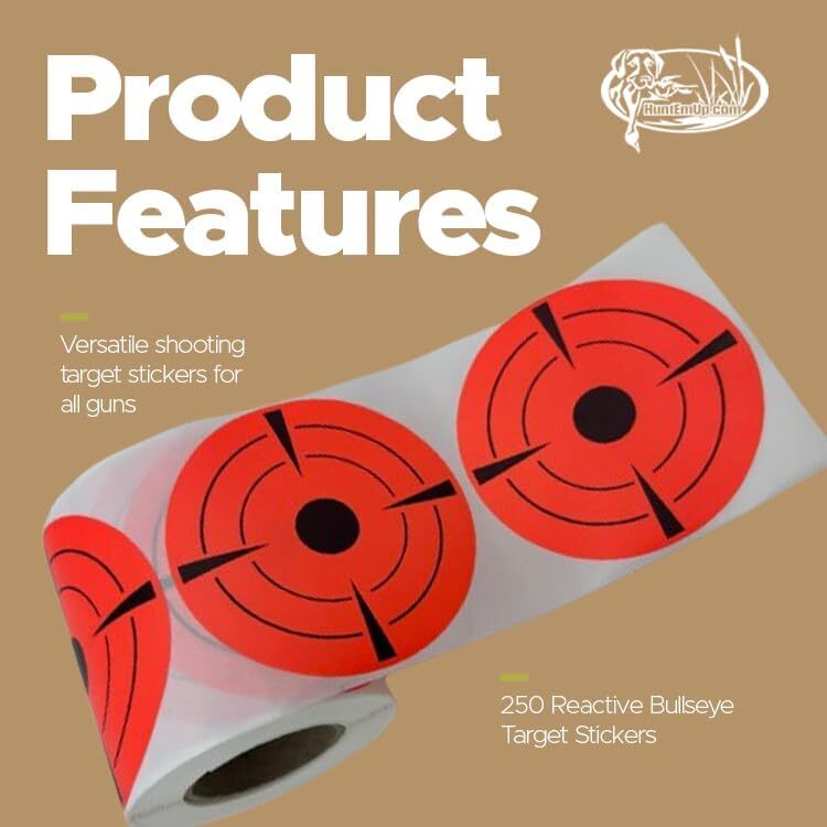 3" Round Adhesive Target Stickers