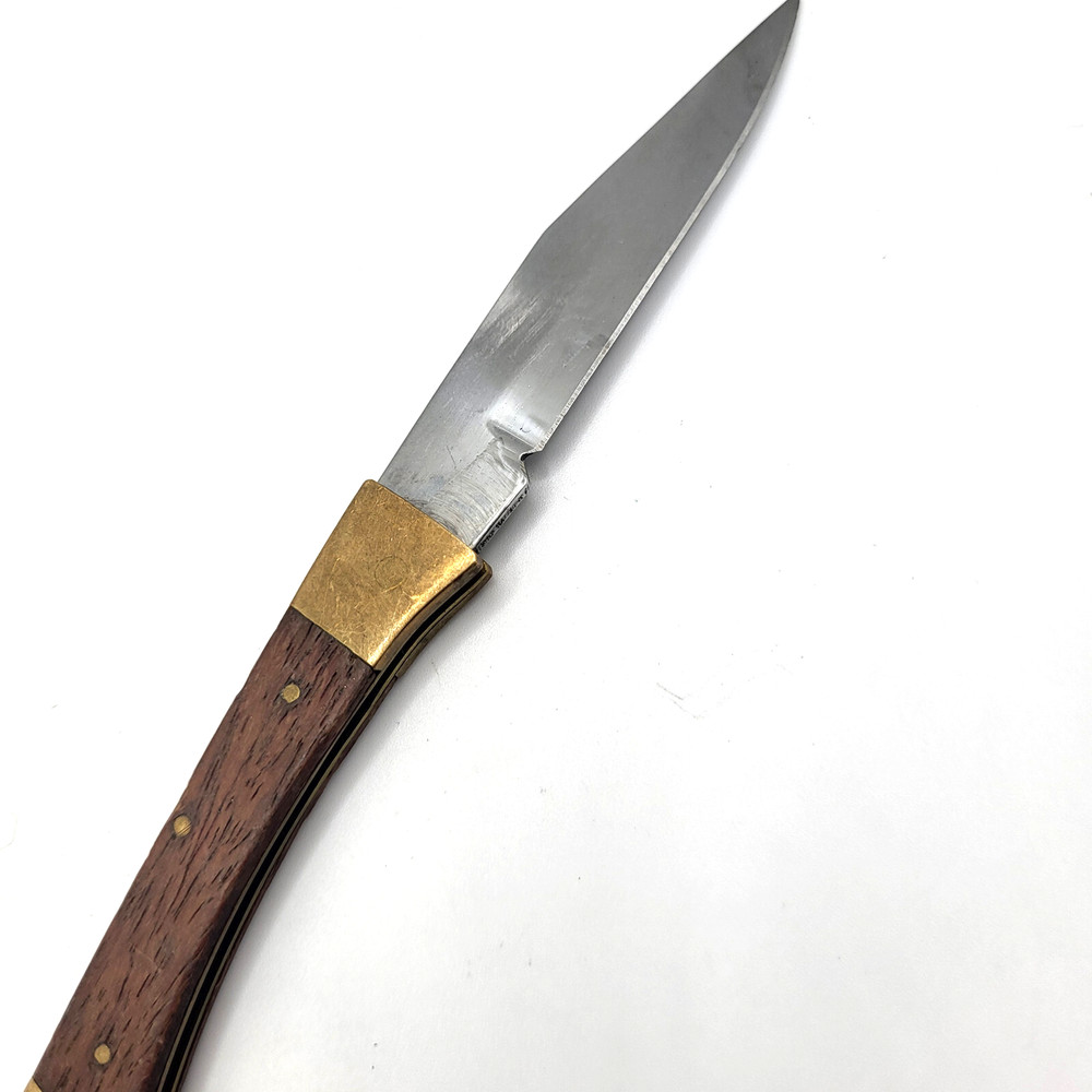 Vintage Brass Wood Knife 4in