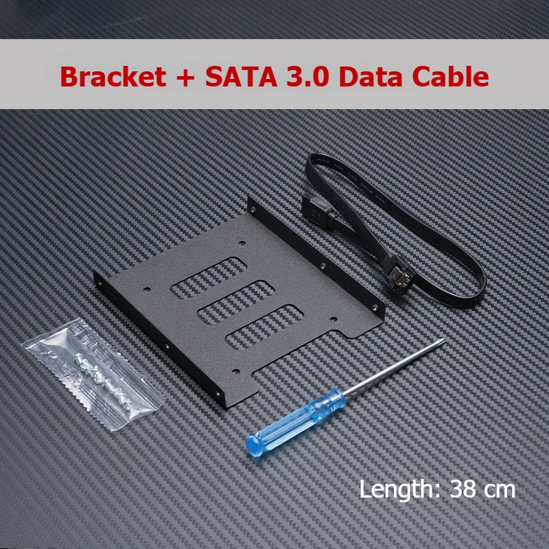 2Pcs 2.5-inch SSD to 3.5-inch Solid State Drive Conversion Bracket Kit