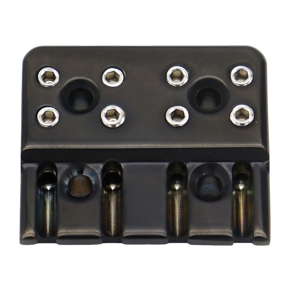 Brass 4 String Bass Bridge String Locks Headless Bass String Locking Black