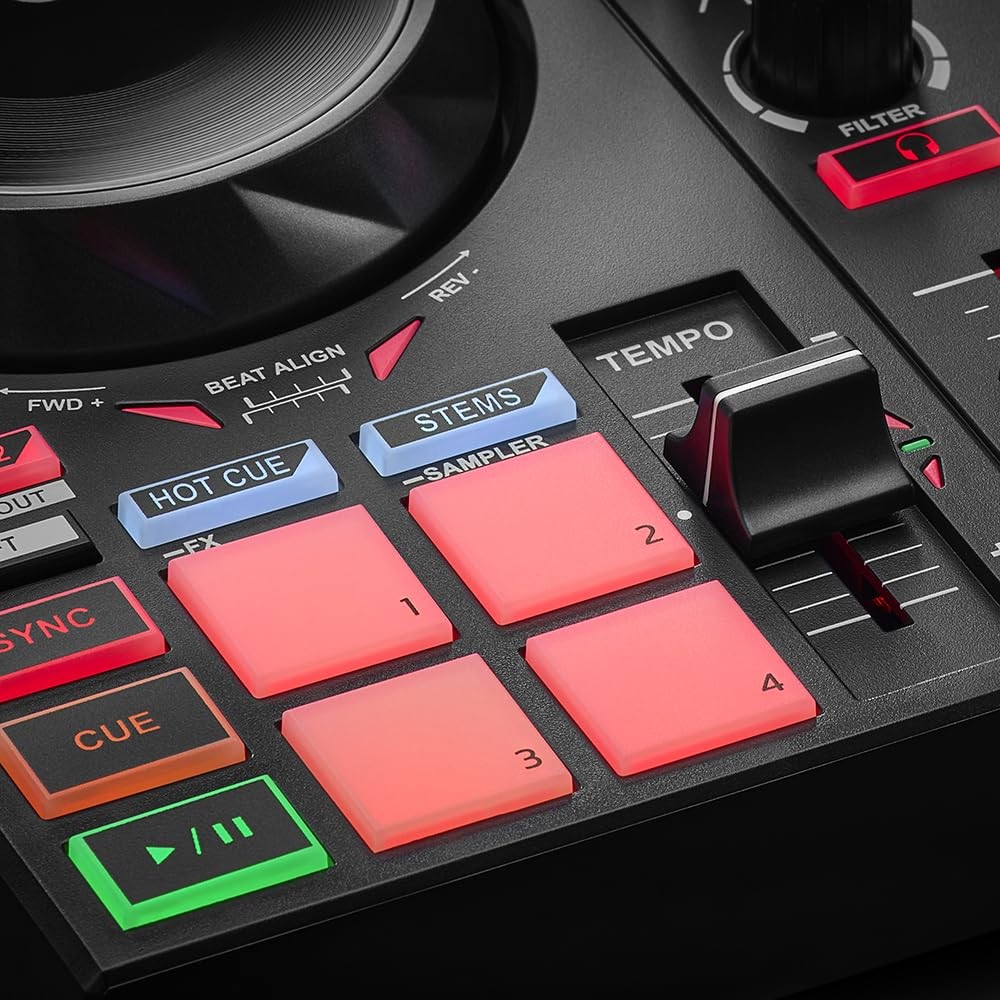 Hercules DJControl Inpulse 200 MK2 Black DJ Controller Ideal Learning Software