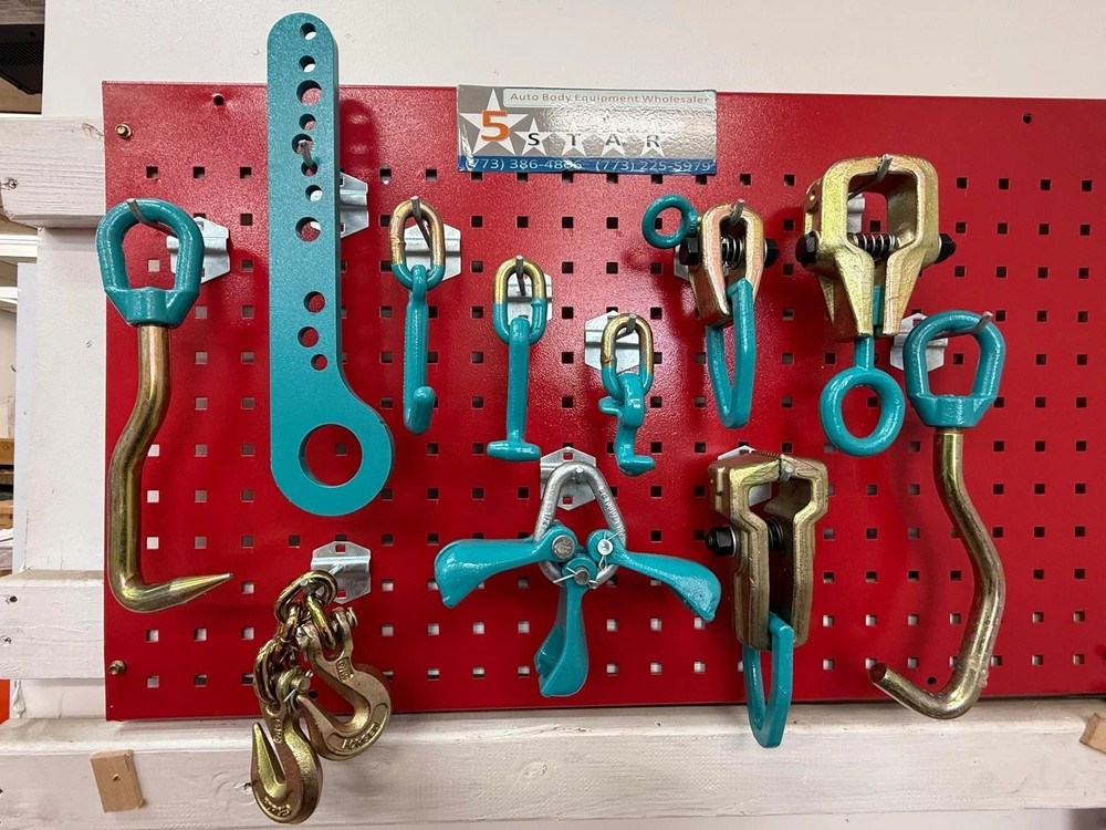 Set# 95 -11 pieces AUTO BODY FRAME MACHINE PULLING TOOLS & CLAMPS VALUE SET