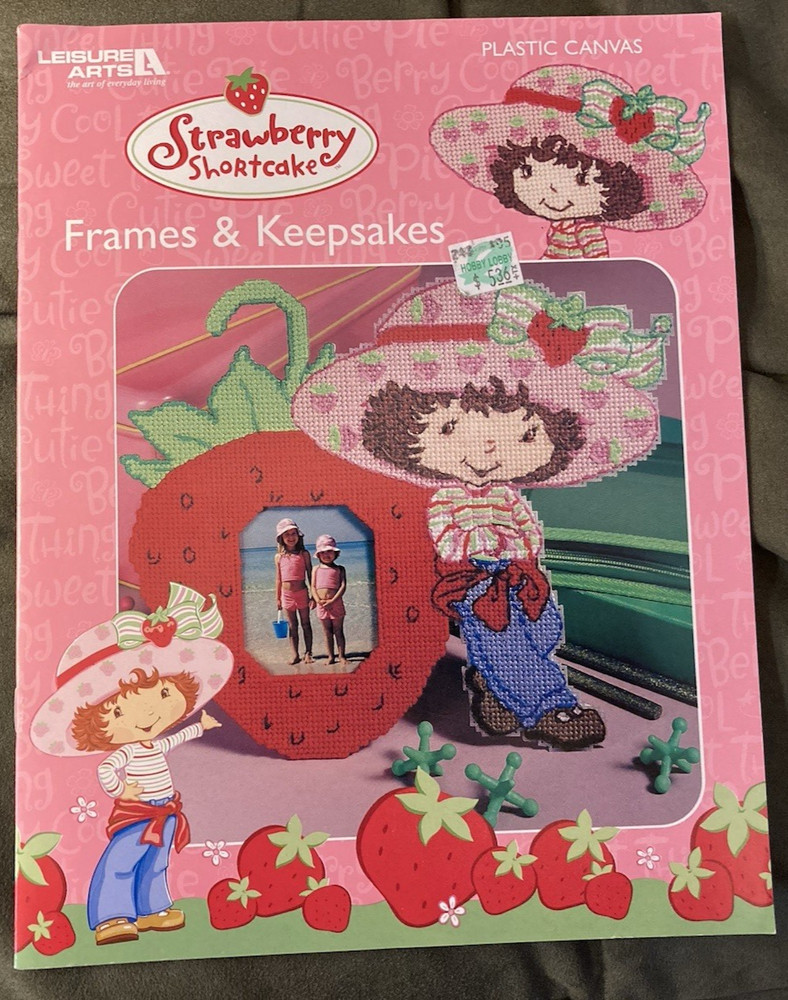 Plastic Canvas Patterns Leisure Arts Strawberry Shortcake Frames & Keepsake 3733