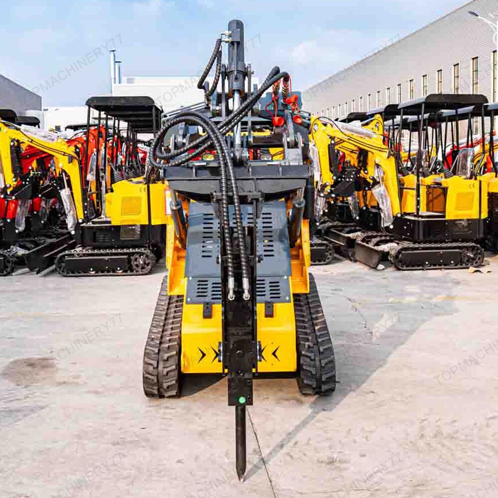 Hydraulic Breaker Attachment + Pile Driver Head for Dingo Skid Steer Loader