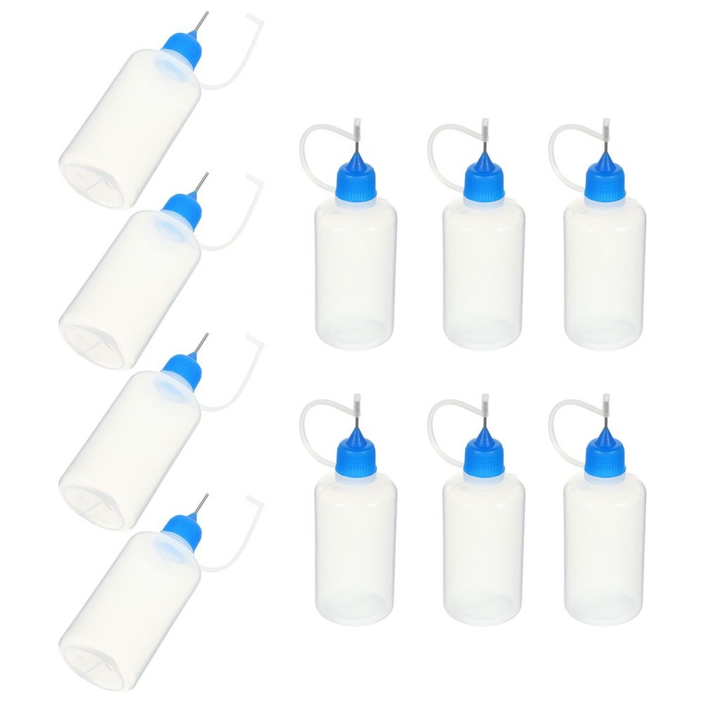 10 Pcs Craft Glue Containers Refillable Bottles Applicator Squeeze