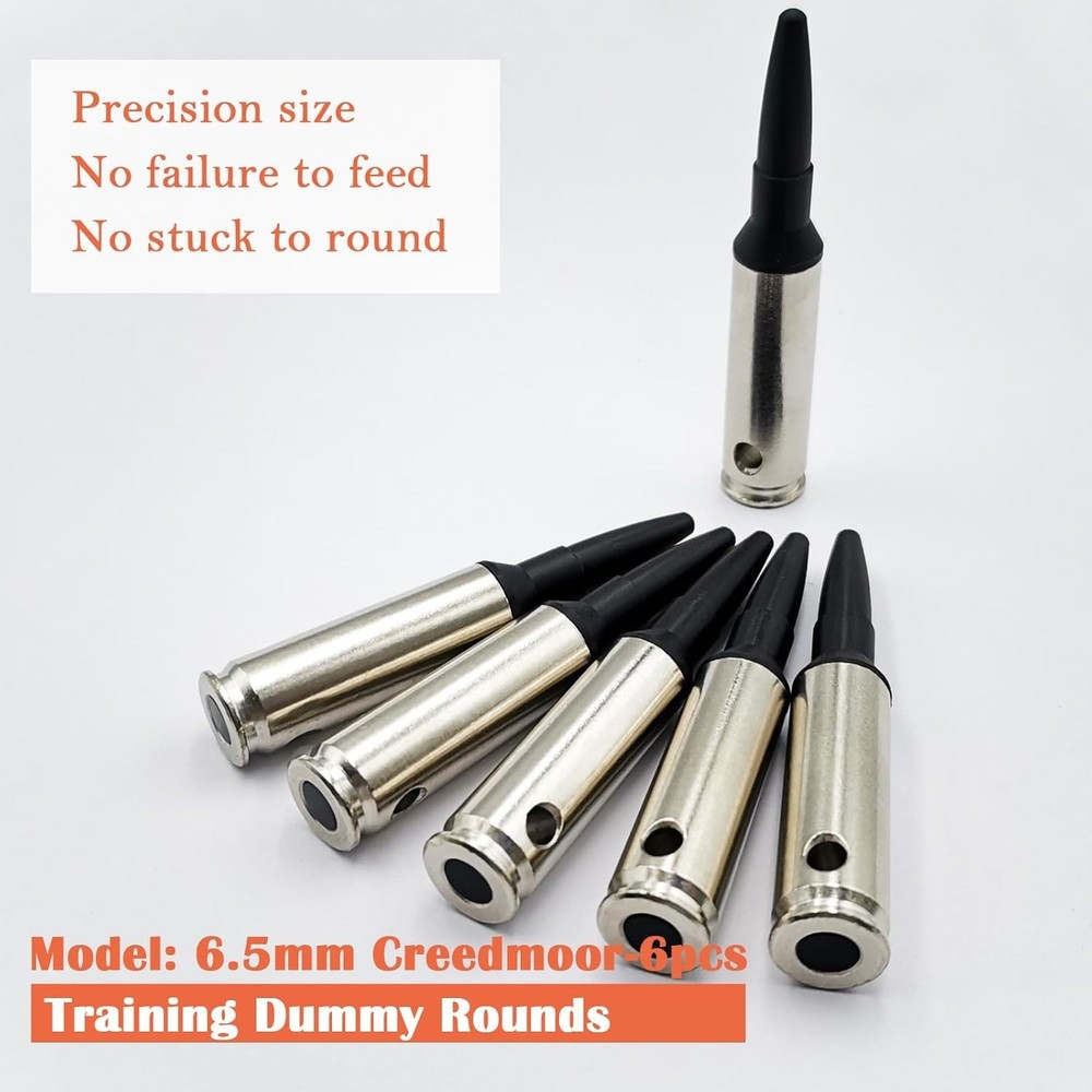 Durable Black Steel Training Rounds with Replaceable Pads - 6.5mm Size