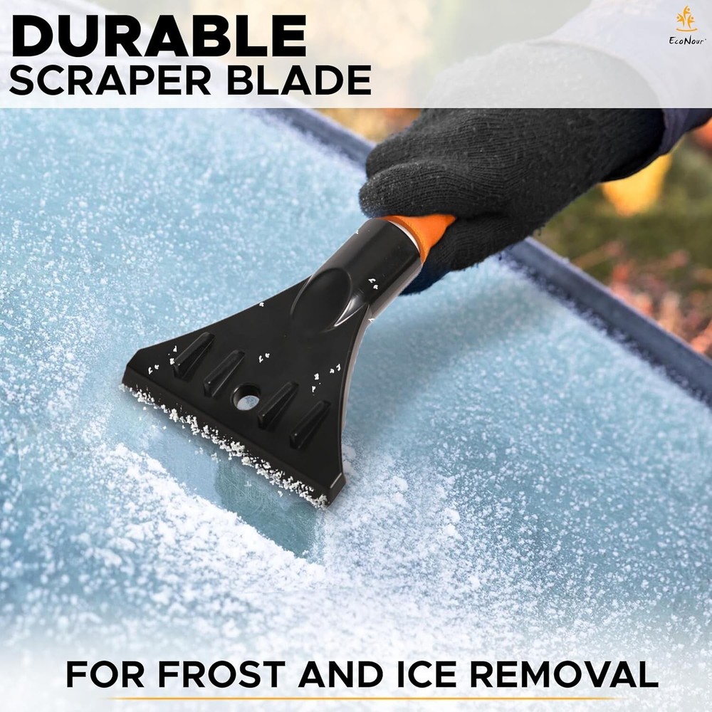 17" Snow Brush & Ice Scraper for Car Windshield