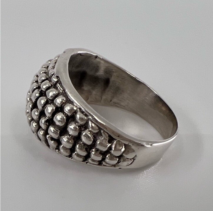 Artisan Sterling Silver 925 Dot Ring New Item