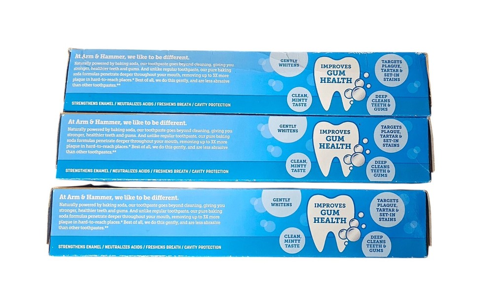 Arm & Hammer Advance White & Peroxicare Toothpaste, Clean Mint, 6 oz- 6 Pack