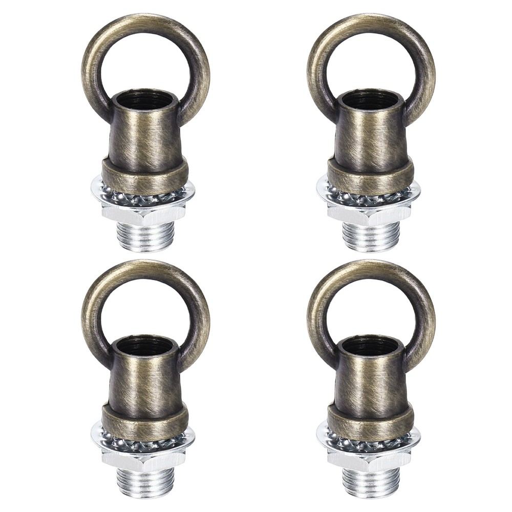 4 Set 8kg M10 1x1.1" Thread Lifting Eye Nut Holder Hook Ring Copper