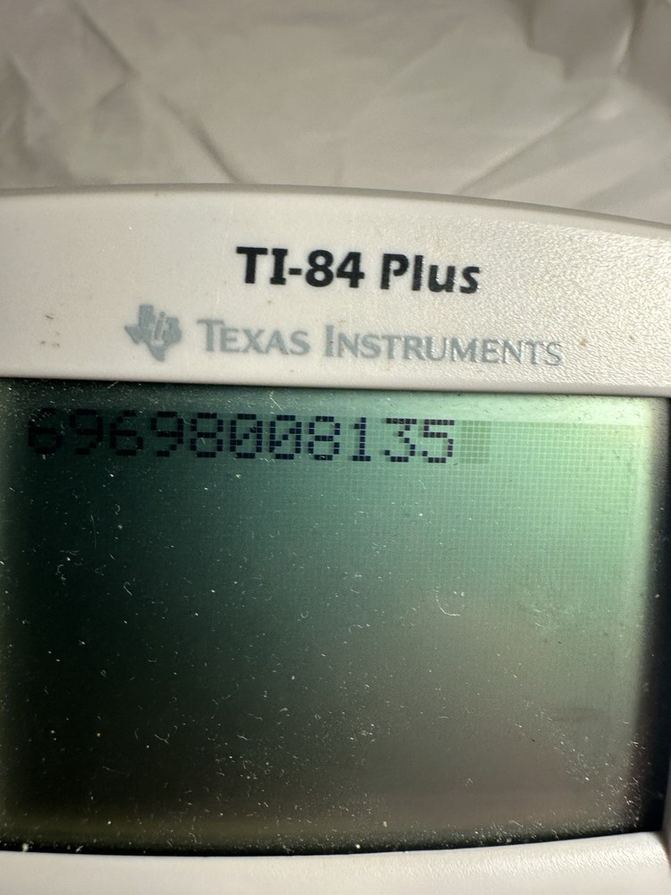 TI-84 Plus Calculator Clear Version Clean Tested And Working