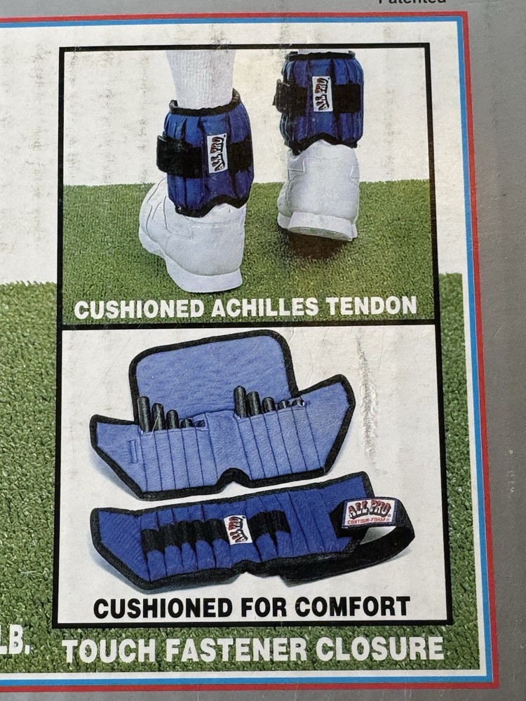NIB All Pro 2.5 lb Ankle Weights + 2 lb Wrist Weights Adjustable Inserts 9 Lbs