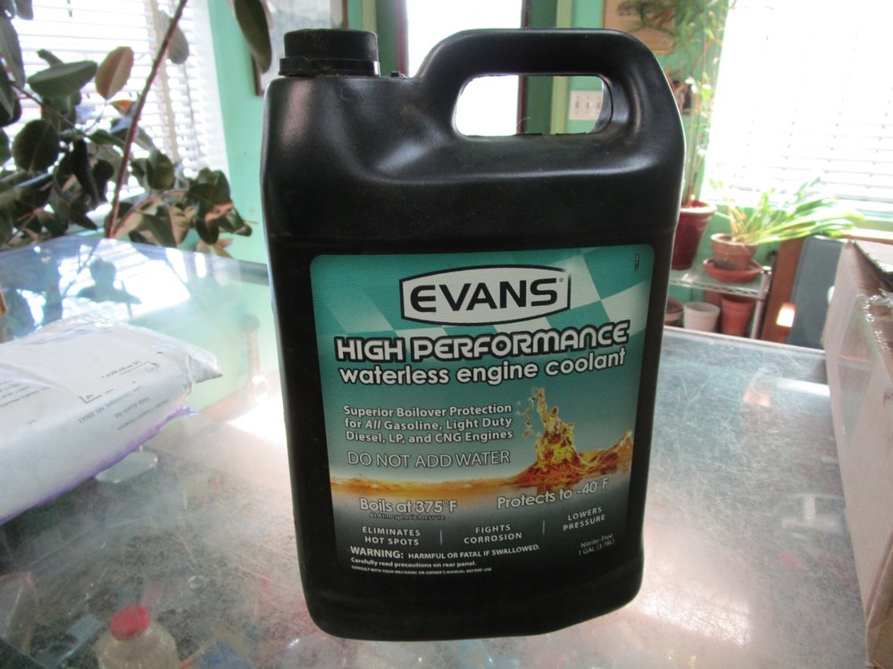Evans waterless coolant, high performance, one gallon