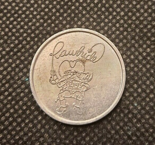 RAWHIDE FOUR LEAF CLOVER TOKEN! e2868UXX