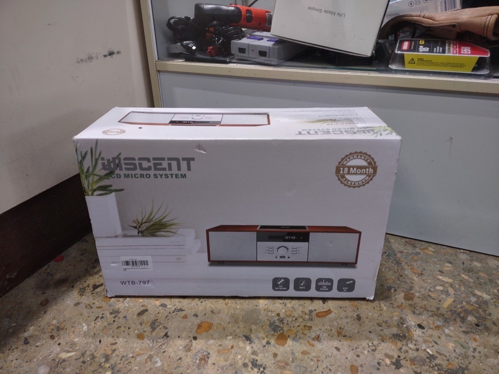Nostalgic Bluetooth Stereo System for Home, WISCENT Vintage Micro HiFi Systems