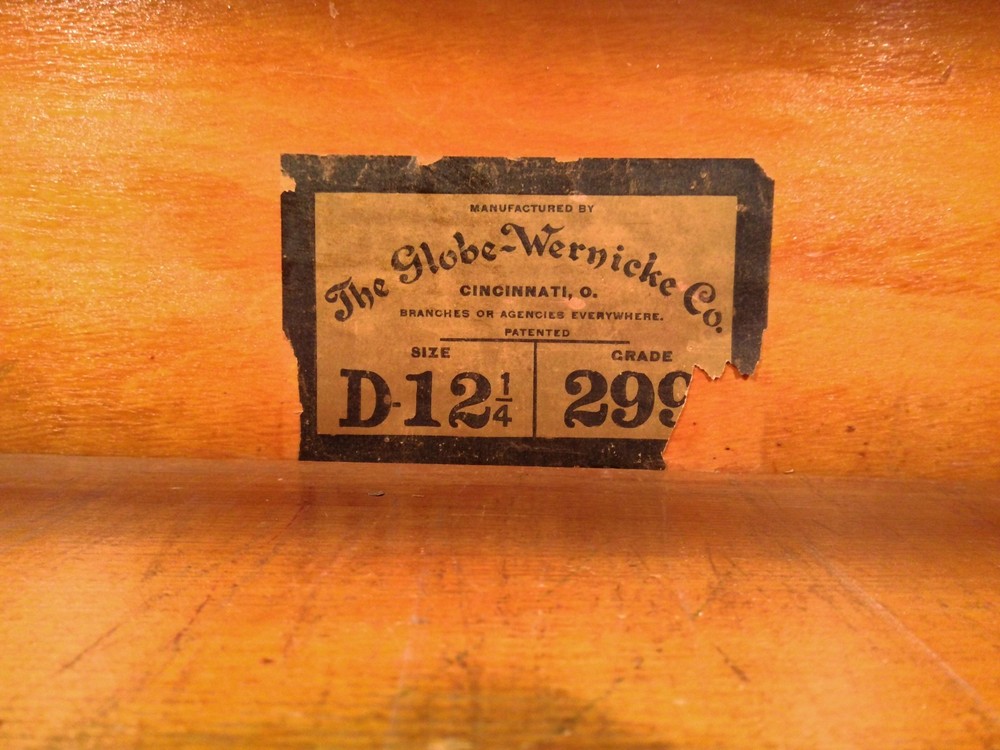 ANTIQUE GLOBE WERNICKE OAK STACKING BOOKCASE
