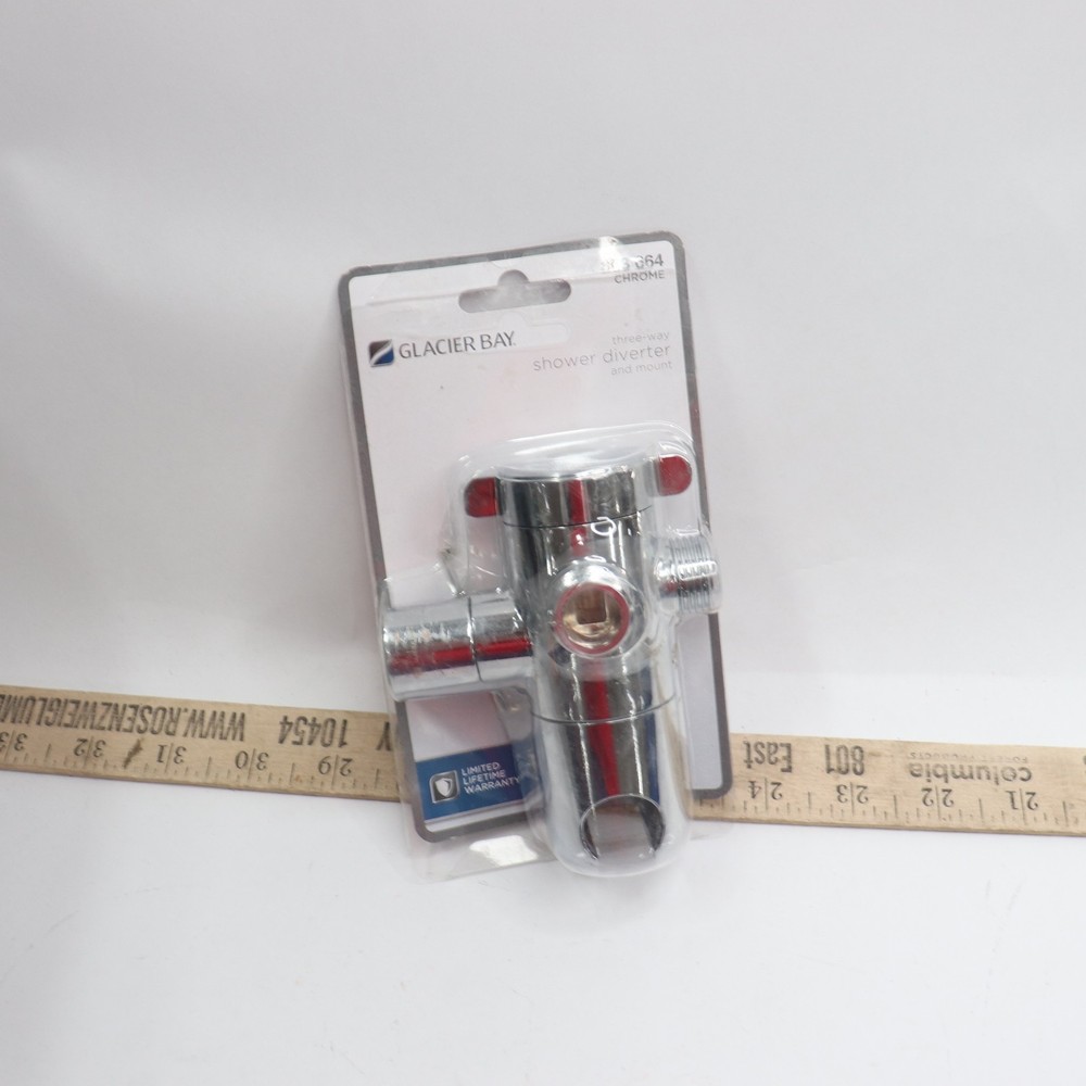 Glacier Bay 3-Way Diverter with Mount in Chrome