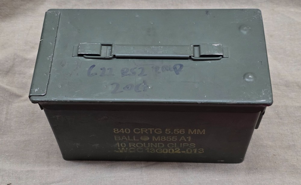 Original 50caliber Green Ammo Cans (Empty) Steel Solid **READ DESCRIPTION** USED