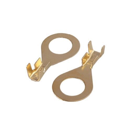 Brass Insulated Crimp Ring Terminals Spade Electrical Wire Connectors Set 540Pcs