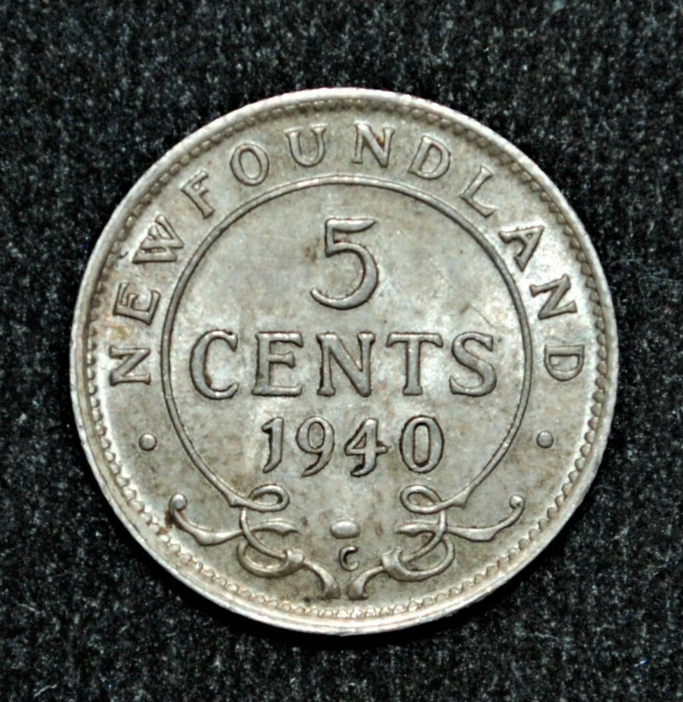 1940-c Newfoundland 5 cents