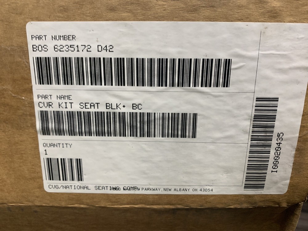 Freightliner BOS-6235172-D42 Seat Codura, Black