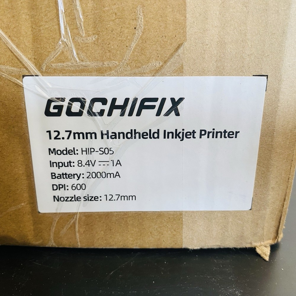 GOCHIFIX HIP-S05 Handheld Inkjet Printer 12.7mm — Open Box