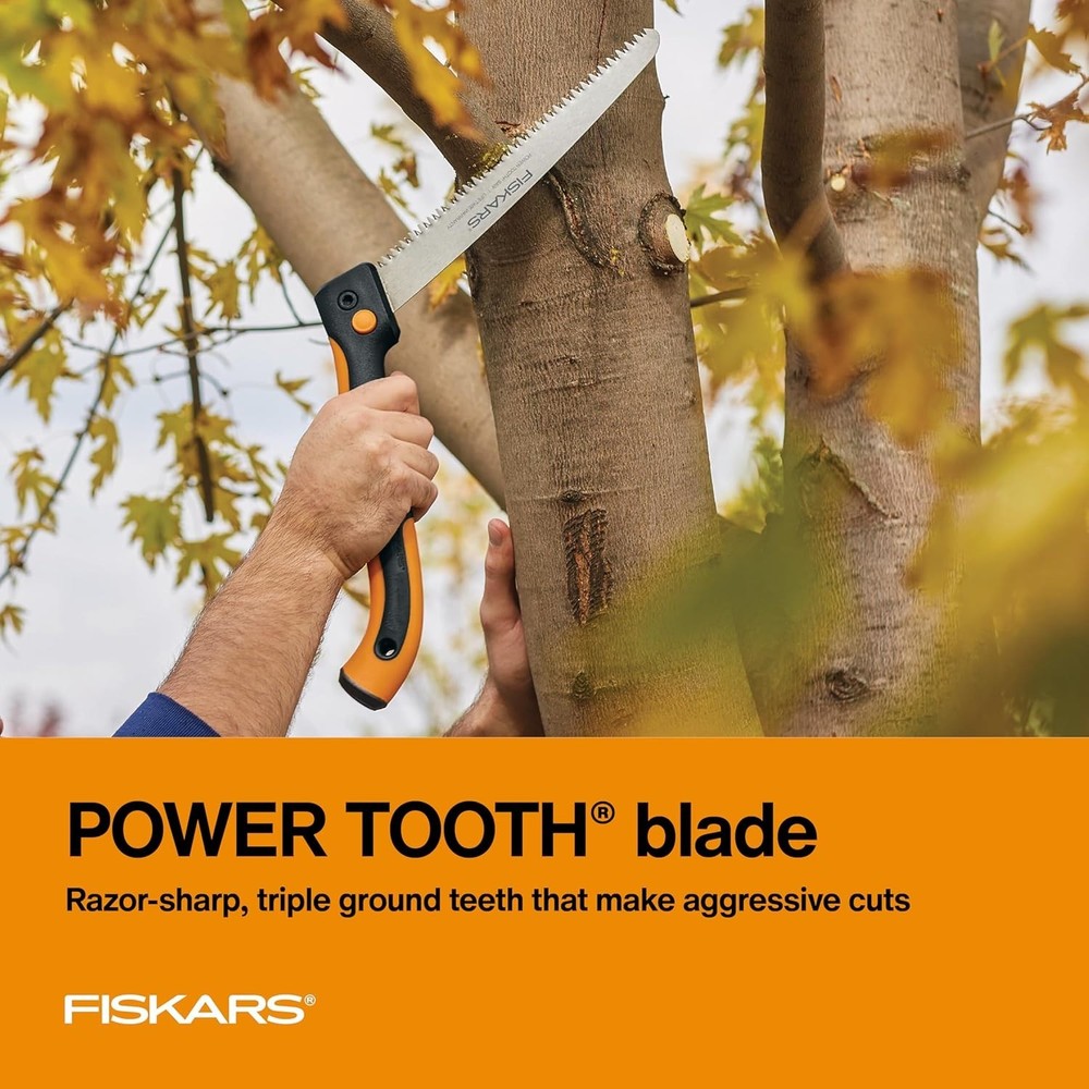 Fiskars Power Tooth Softgrip 10 in. Blade Pruning Saw