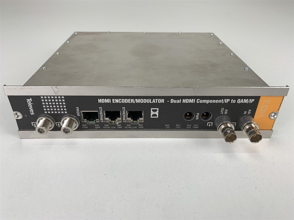 TELEVES IP ENCODER/MODULATOR DUAL HDMI COMPONENT/IP TO QAM/IP 563805