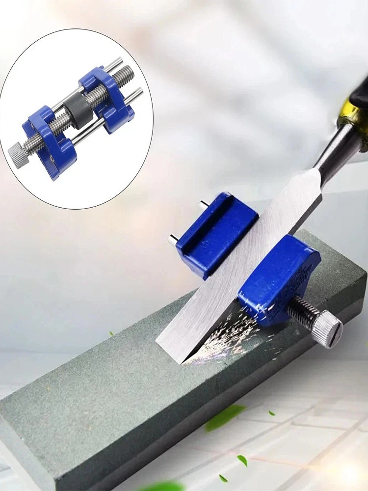 Chisel Plane Blade Sharpening Guide Jig Adjustable Angle Tool for Woodworking
