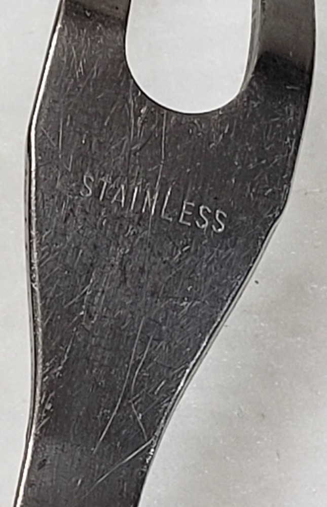 Vintage Meat Fork Plastic Celluloid Handle