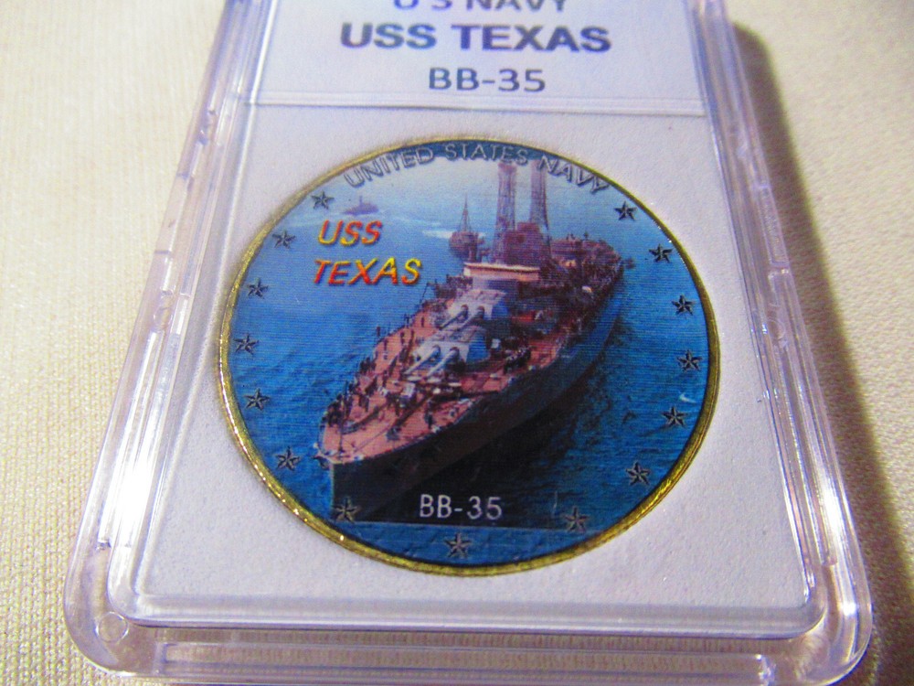 US NAVY - USS TEXAS / BB-35 Challenge Coin