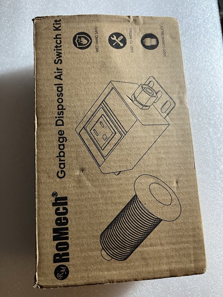 Garbage Disposal Air Switch Kit Single Outlet Single Control On/Off Air Button