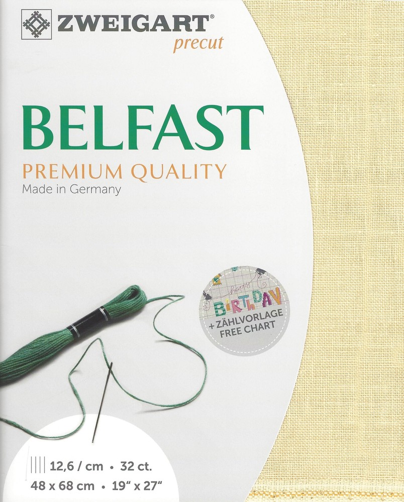 Zweigart Precut Belfast 32 count Light Sand 3609/224