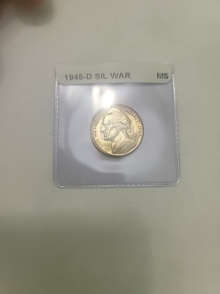 1945 d silver nickel MS