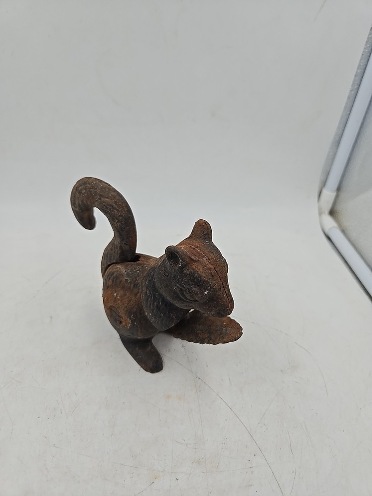 Vintage Squirrel Nutcracker Cast Iron Metal