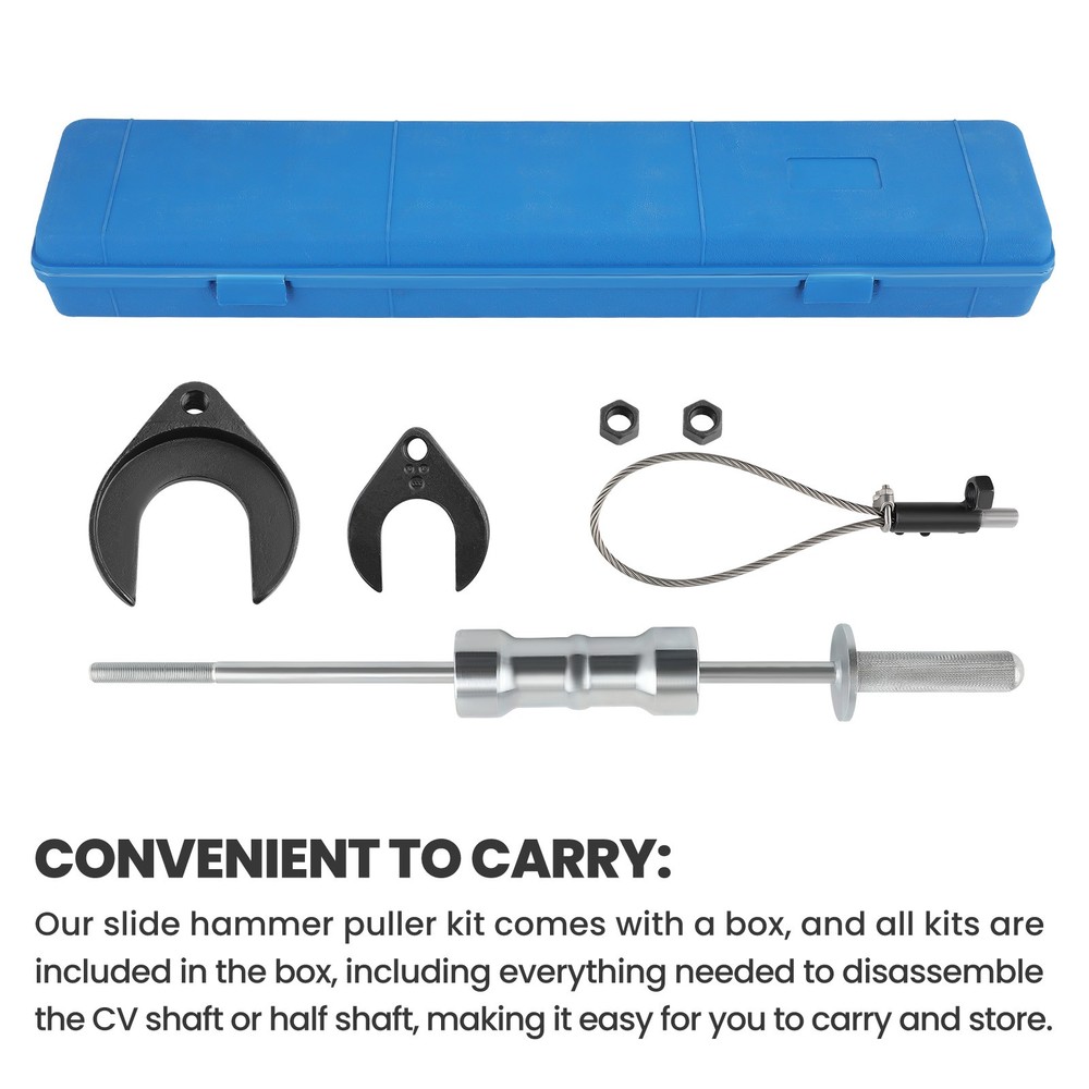 Heavy Duty Inner CV Axle Removal Tool w/ Slide Hammer & CV Joint Puller Set