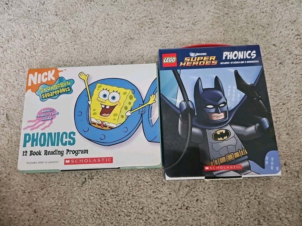 SpongeBob & Lego DC Phonics Reading Program-24 books