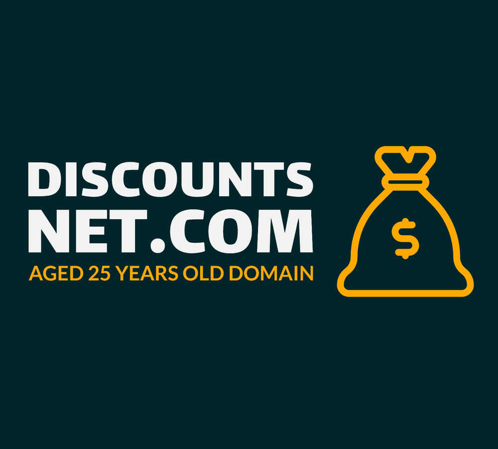 DiscountsNet.com - Premium Discounts, Savings, Affiliate Domain Name - AGED
