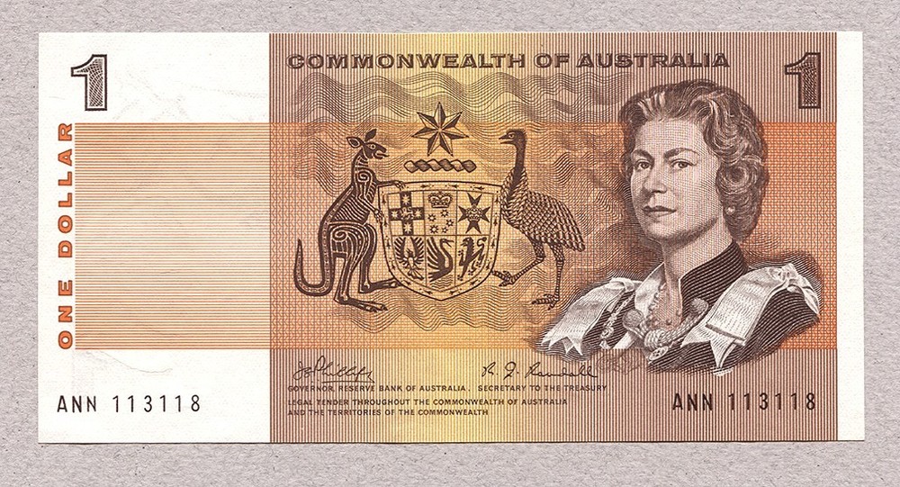 AUSTRALIA 1 Dollar 1969 P37c UNC