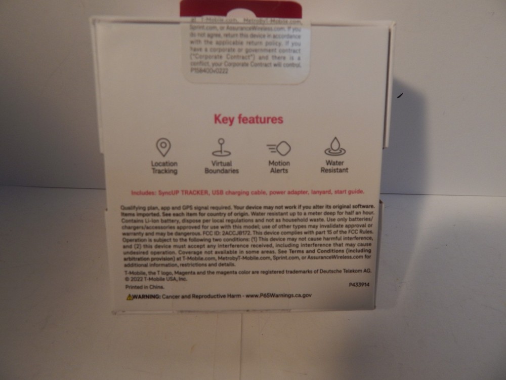 T-Mobile SyncUp Tracker 4G LTE GPS Tracking Device – 128MB
