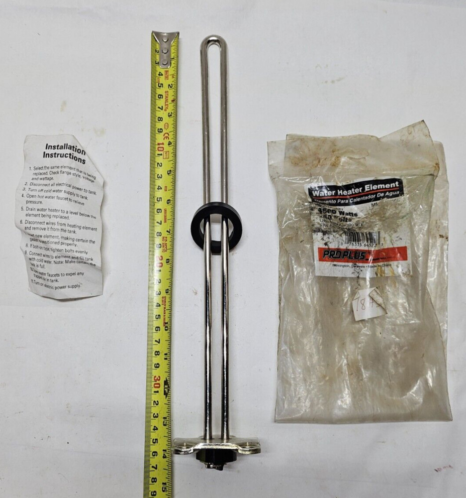 Proplus Water Heater Element Universal Flange Style 4500 WATT