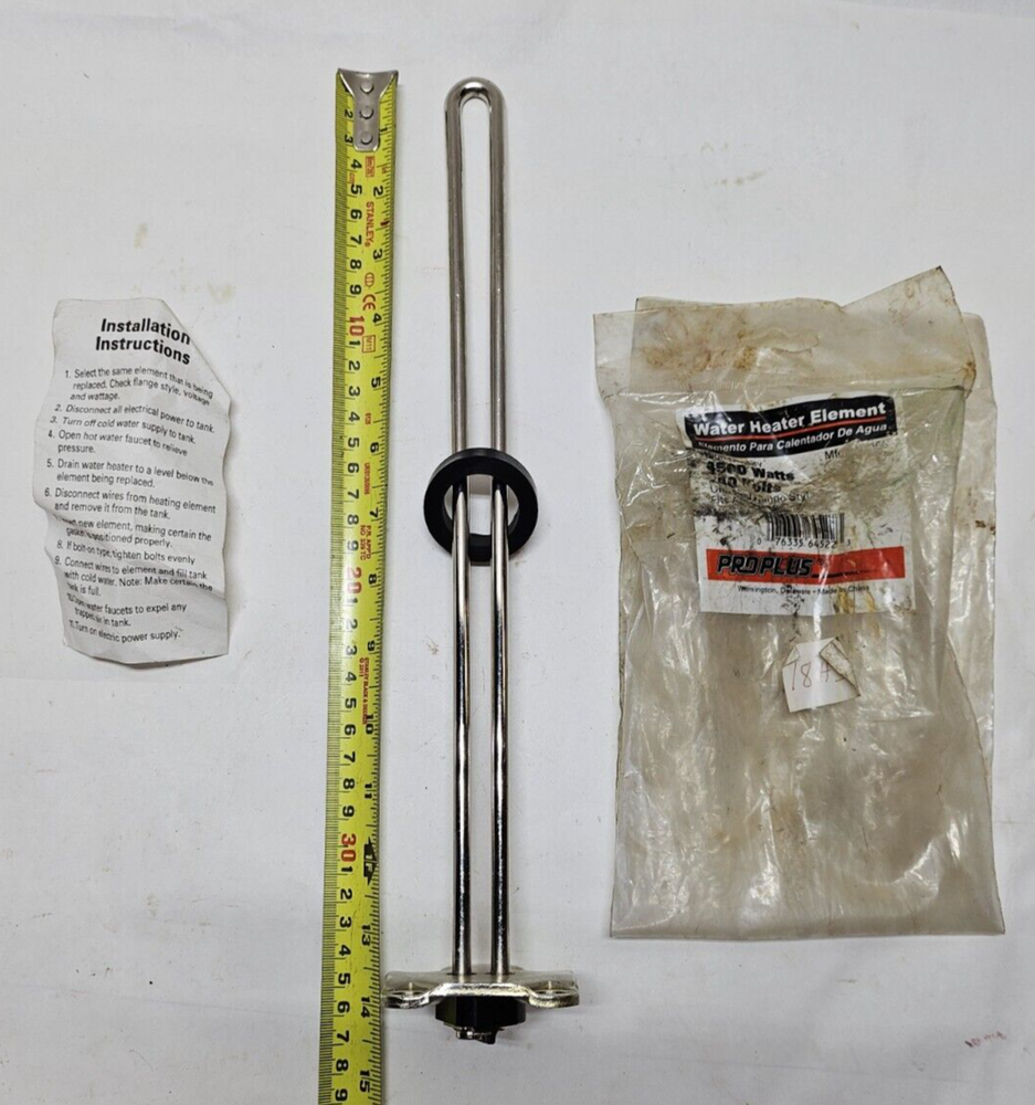 Proplus Water Heater Element Universal Flange Style 4500 WATT